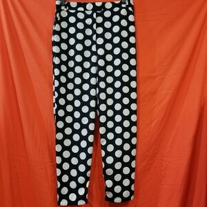 Juniors size 7 Black and white Polka dot Crop pant